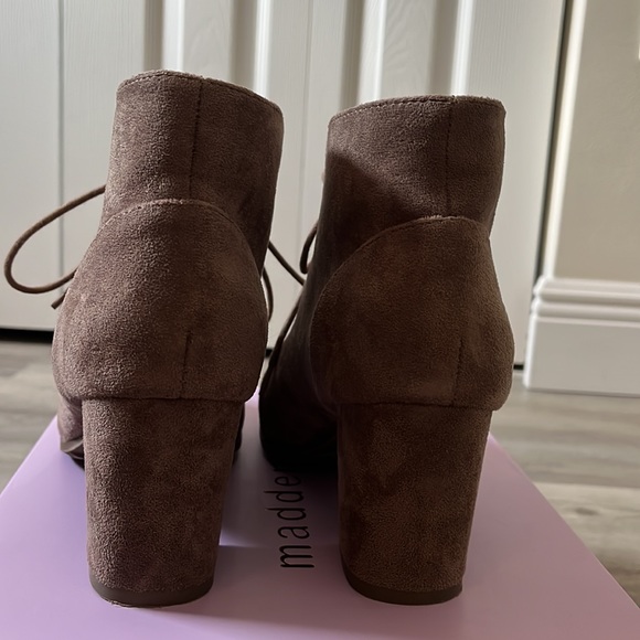 Madden Girl Torch Booties in Dark Taupe - Picture 2 of 6